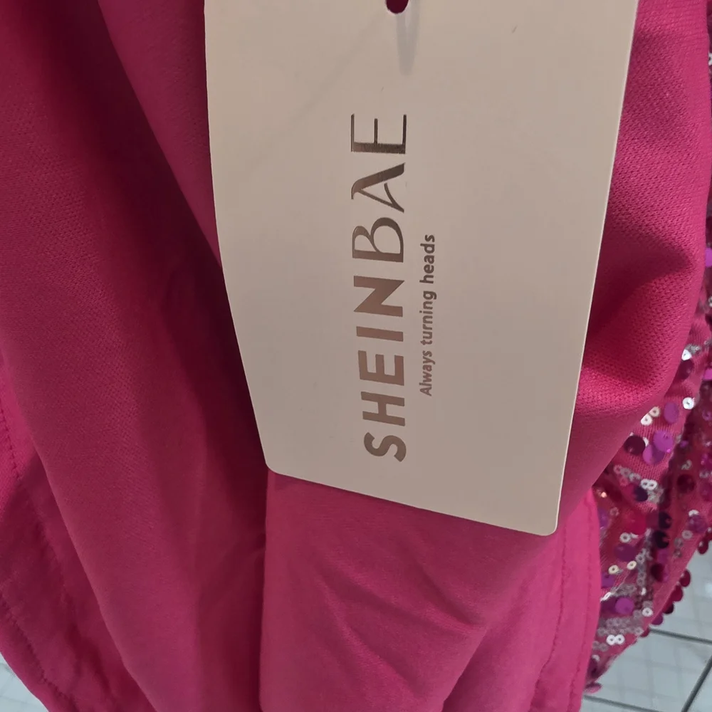 Pink Sequin Dress - Picture 4 of 5